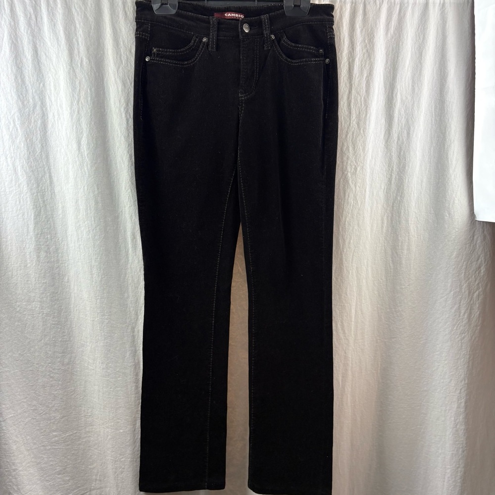 Cambio Nia Dark Brown Velvet Pant 8